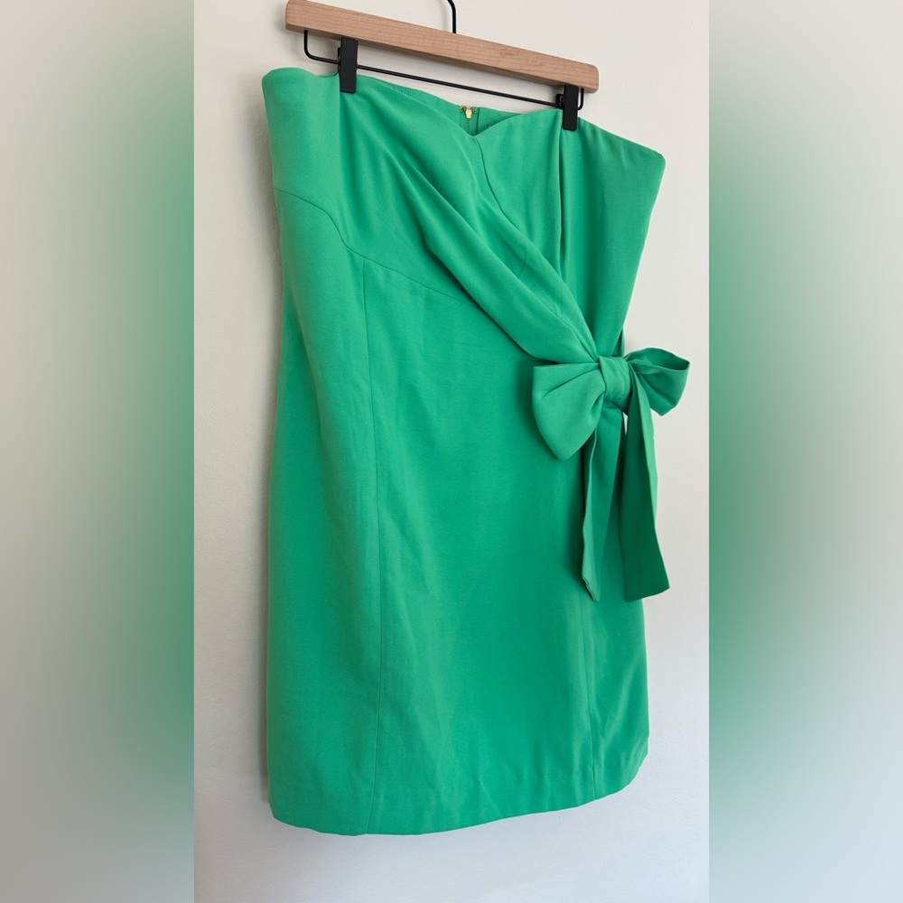 NWT Lilly Pulitzer Stela Strapless Bow Dress in Spearmint - Size 16 - Picture 4 of 11